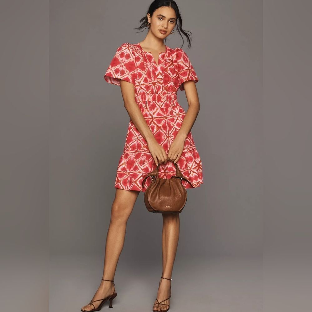 Anthropologie The Somerset Mini Dress in Med Pink NWT - Picture 4 of 10